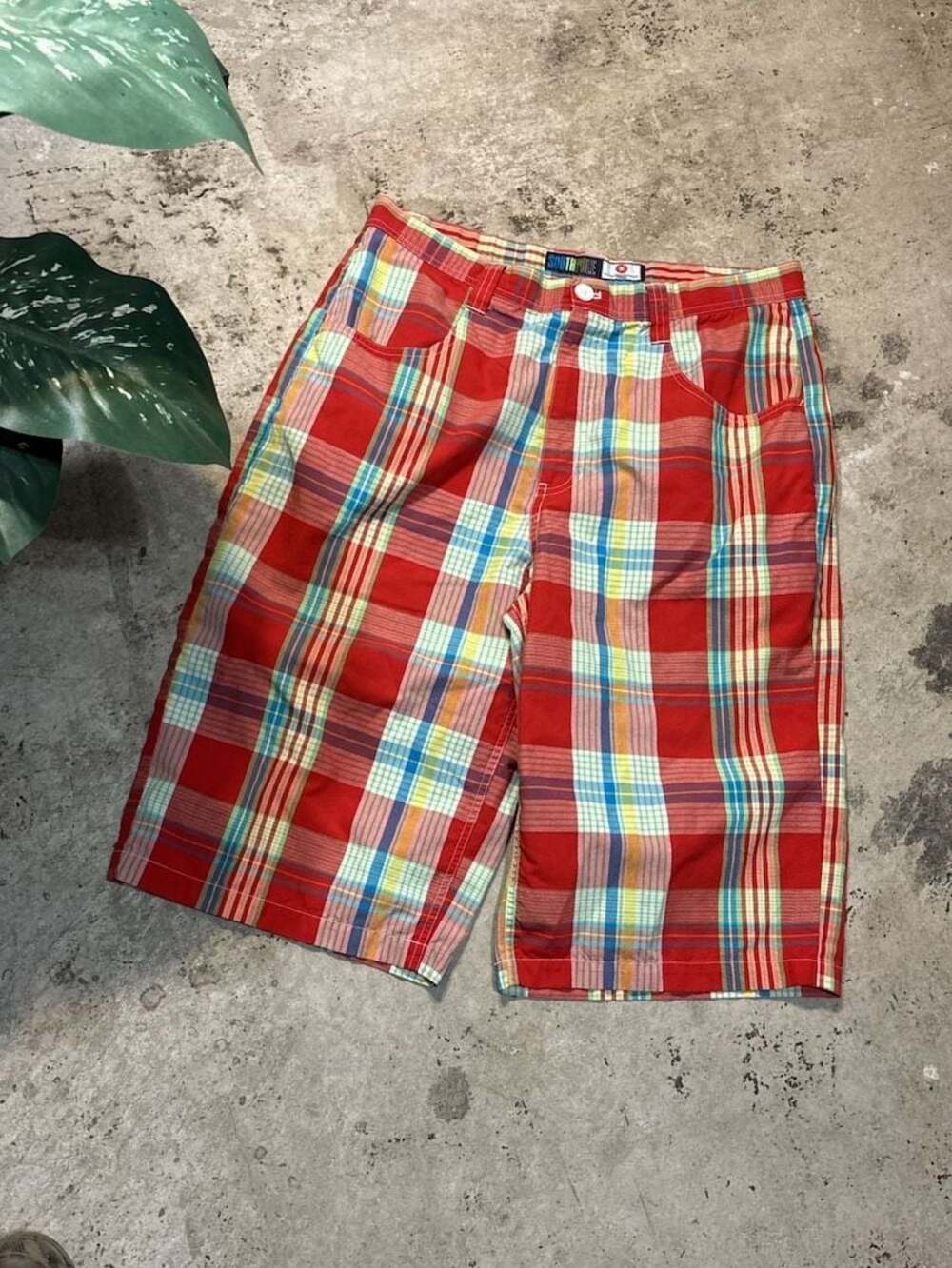 South Pole Multicolor Plaid Shorts Size 34
